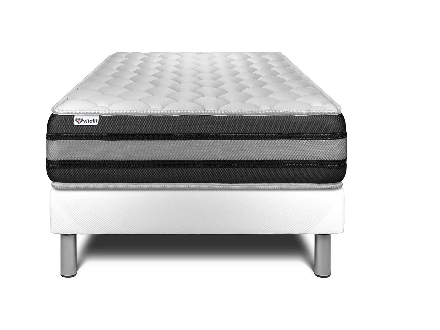 Ensemble Matelas Sommier 120x200 cm - Vitalspring Zen