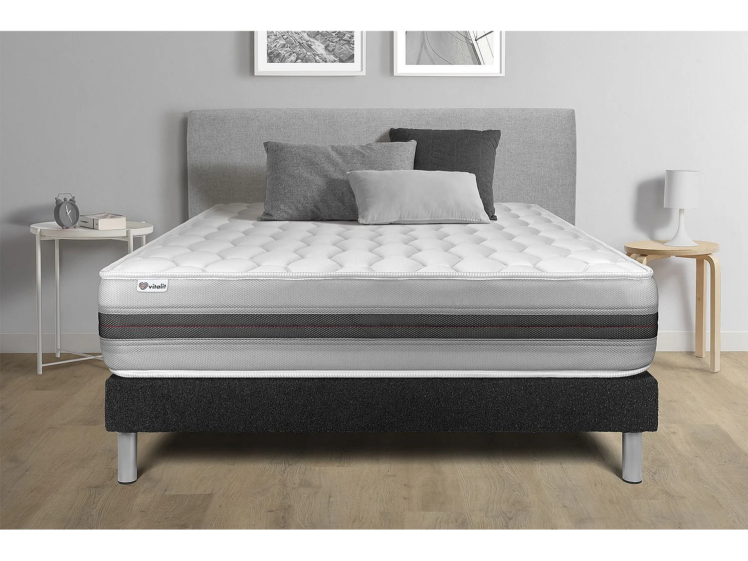 Ensemble Matelas Sommier 135x200 cm - Vitalspring Recover
