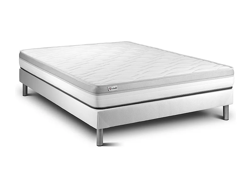 Matratzenset VITAL RELAX 150 x 190 cm Bettrahmen Kit weiß