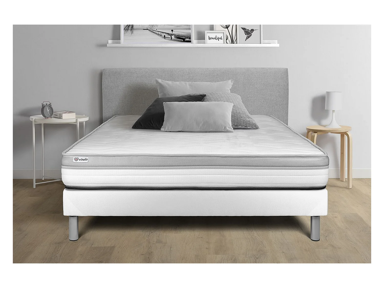 Ensemble Matelas Sommier 150x190 cm - Vital Relax