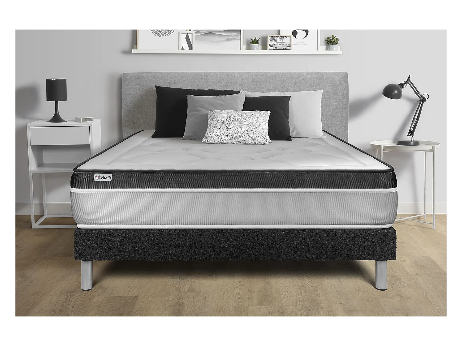 Ensemble Matelas Sommier 135x190 cm - Vital Ergo
