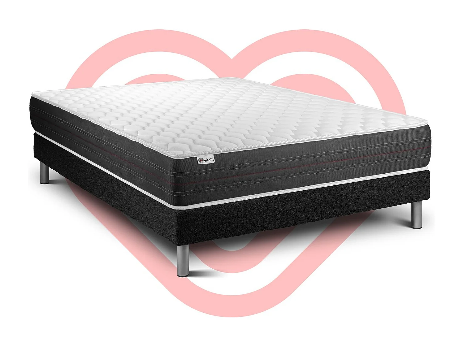 Ensemble Matelas Sommier 135x200 cm - Vitalspring