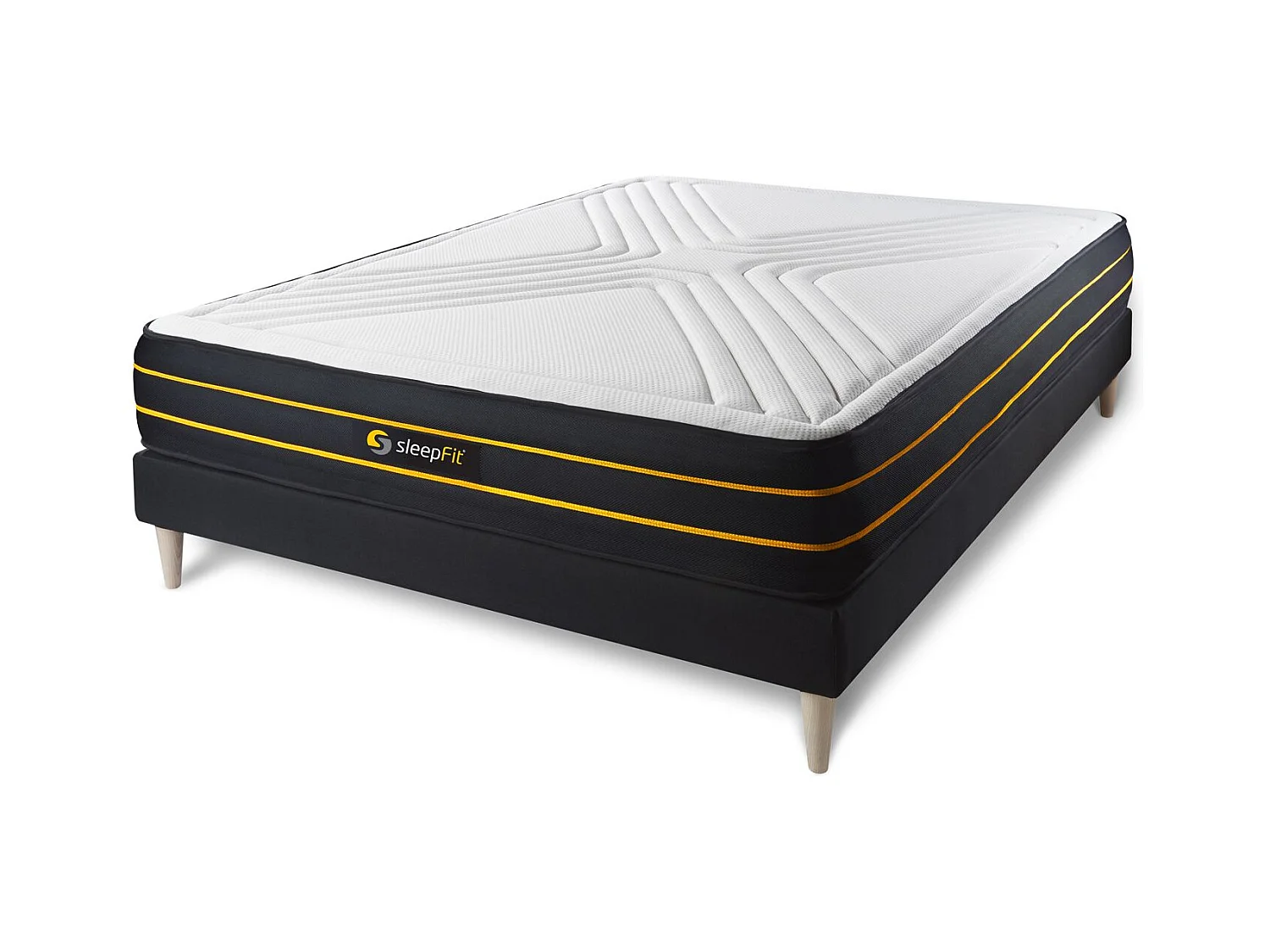 Ensemble Matelas Sommier 160x190 cm - Ultra
