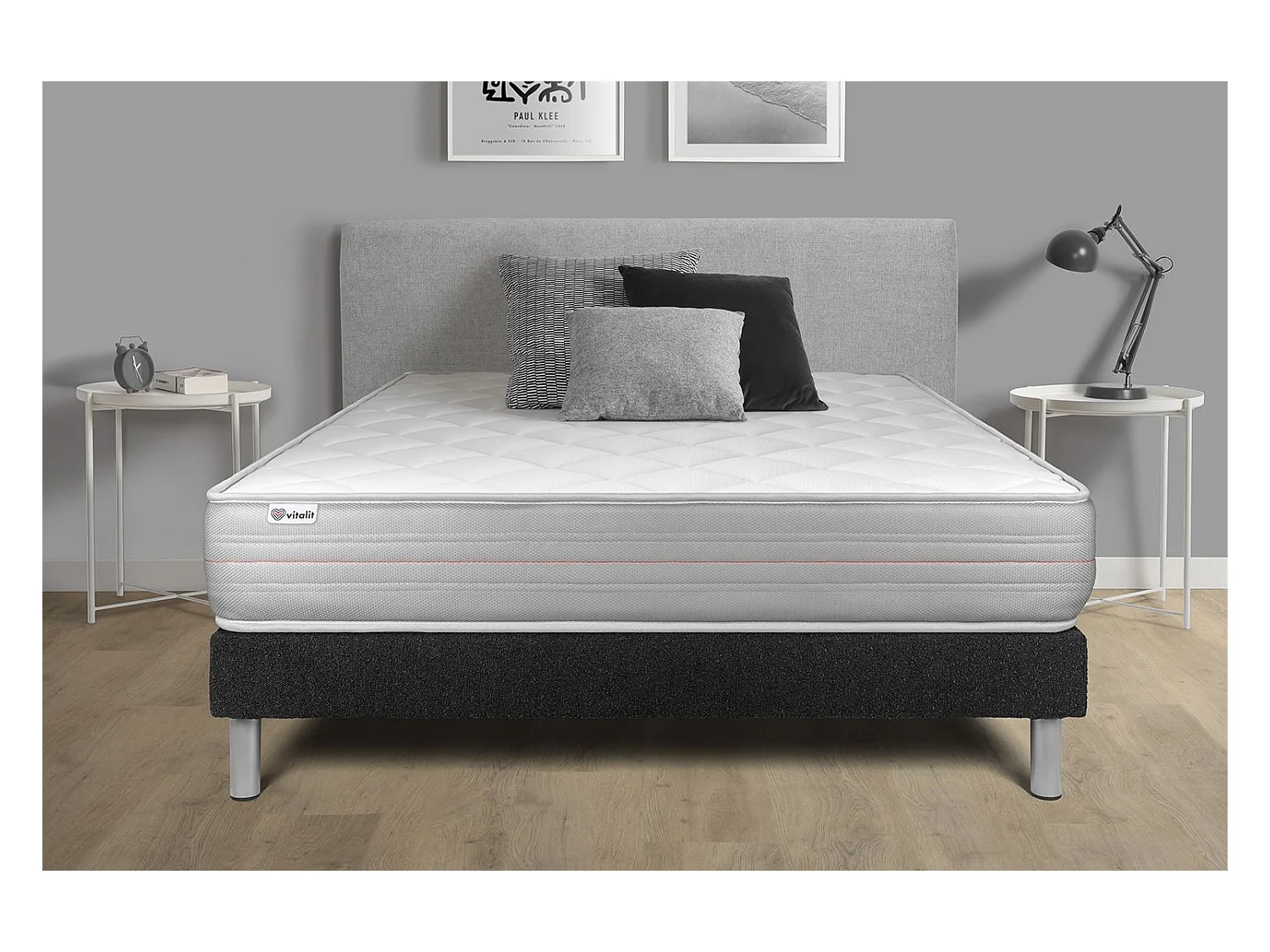 Ensemble Matelas Sommier 160x190 cm - Vitalmemo