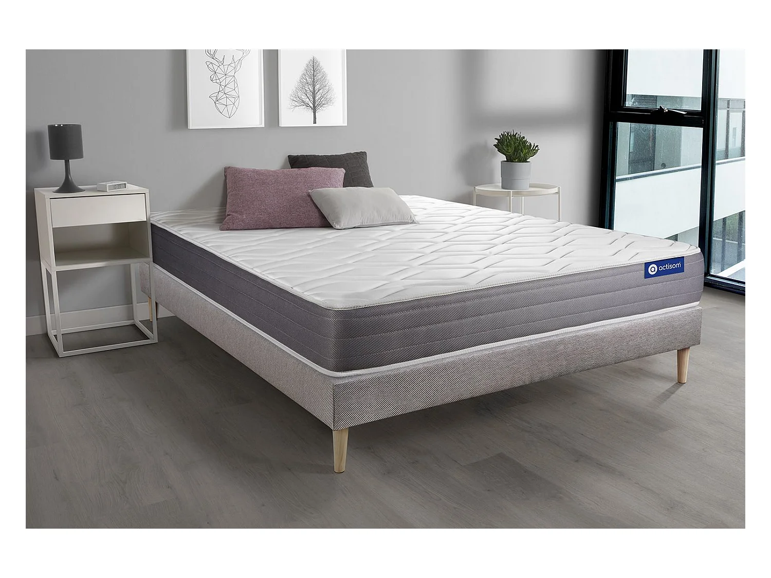 Ensemble Matelas Sommier 135x200 cm - Actimemo Dream