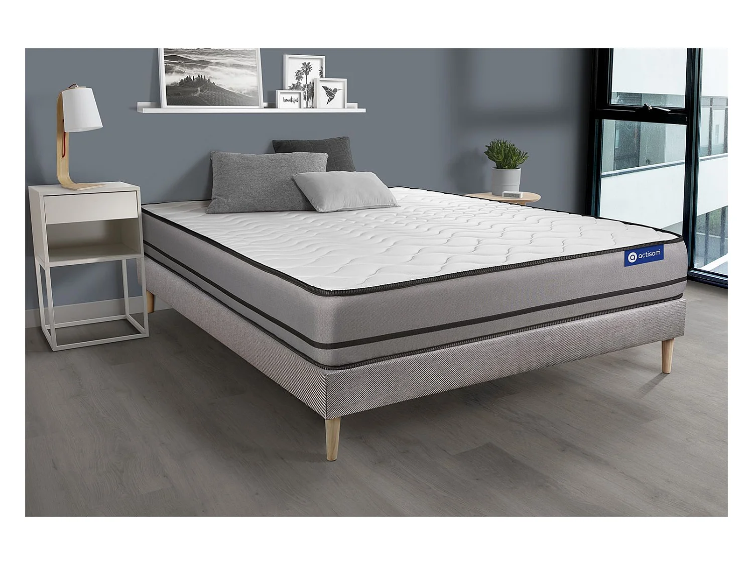 Kit rete e materasso matrimoniale Actiflex night 160x190cm - Spessore : 20cm - Molle insacchettate- molto rigido