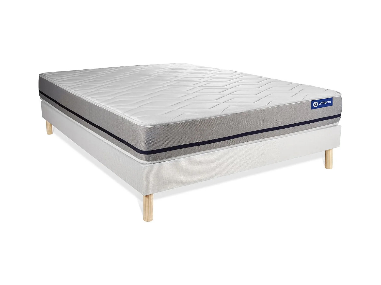 Ensemble Matelas Sommier 160x190 cm - Actiflex Soft