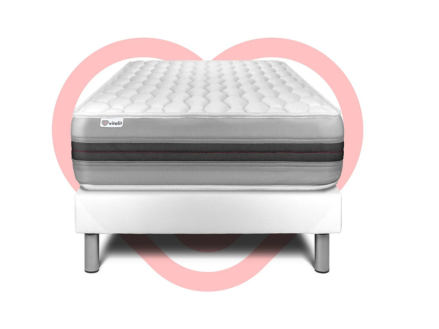 Ensemble Matelas Sommier 120x190 cm - Vitalspring Recover