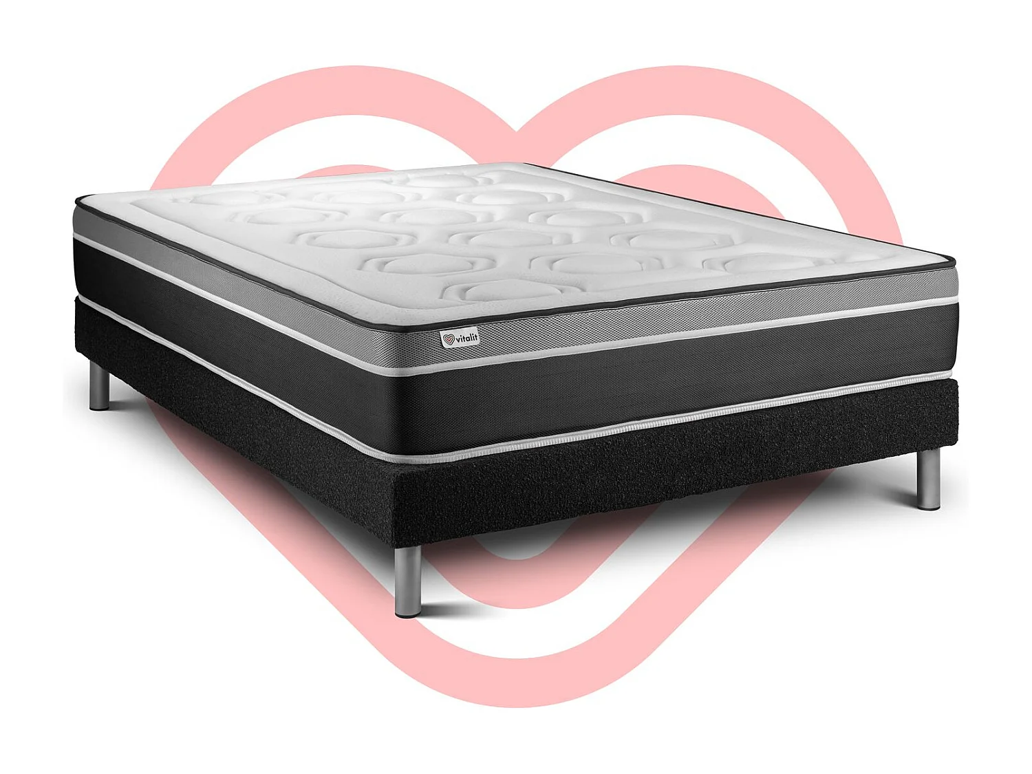 Ensemble Matelas Sommier 160x200 cm - Vital Care