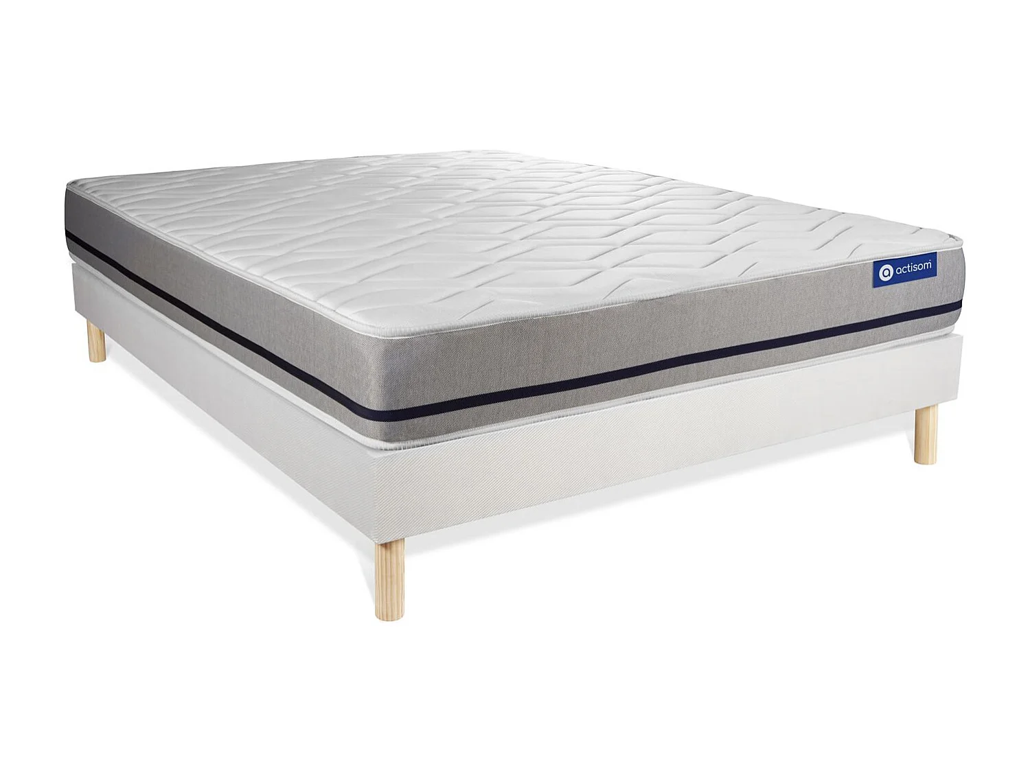 Actimemo soft matratze 135x190cm + Bettgestell mit lattenrost , Härtegrad 3 , Memory-Schaum , Höhe : 20 cm