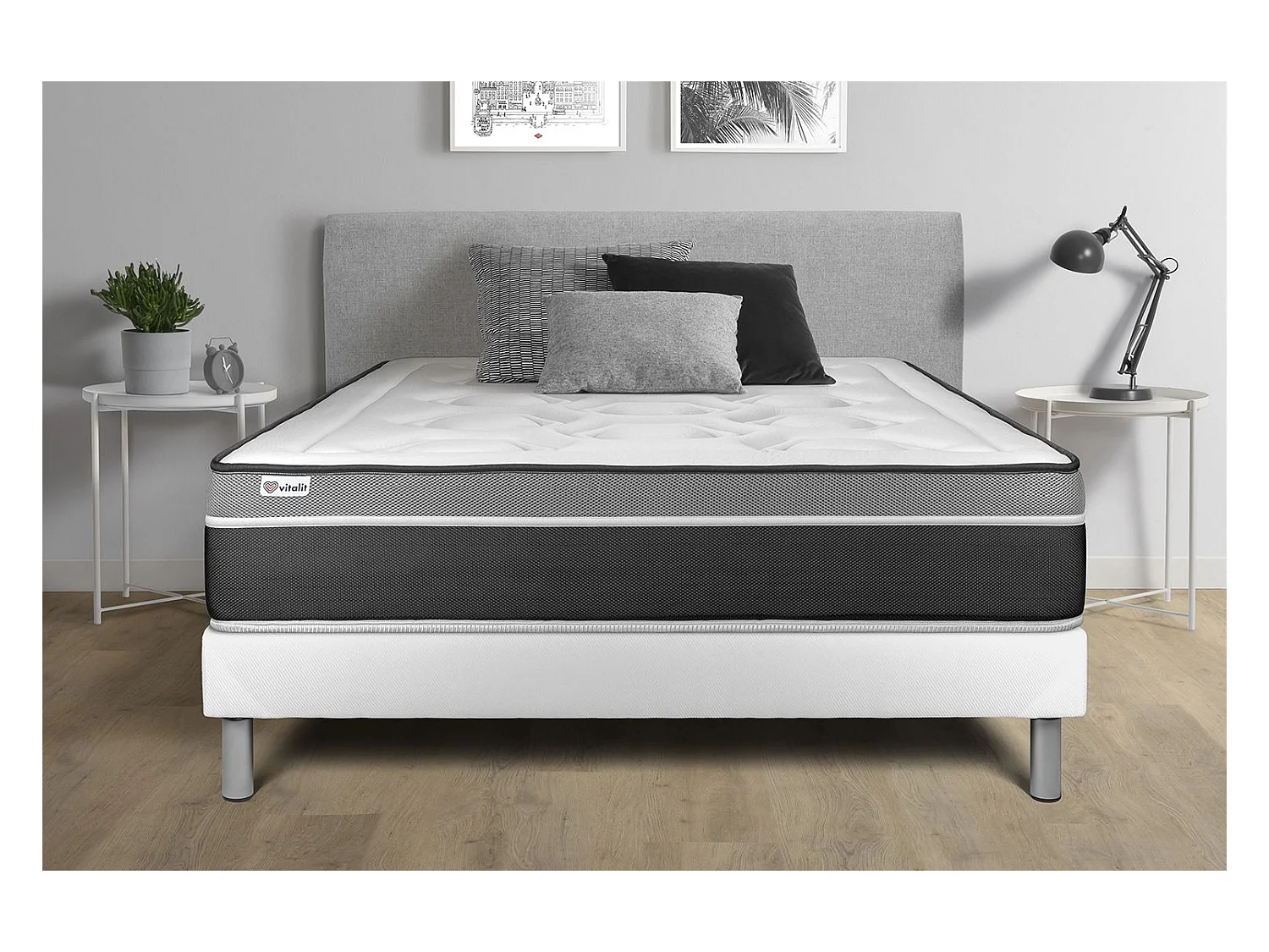 Ensemble Matelas Sommier 135x200 cm - Vital Care