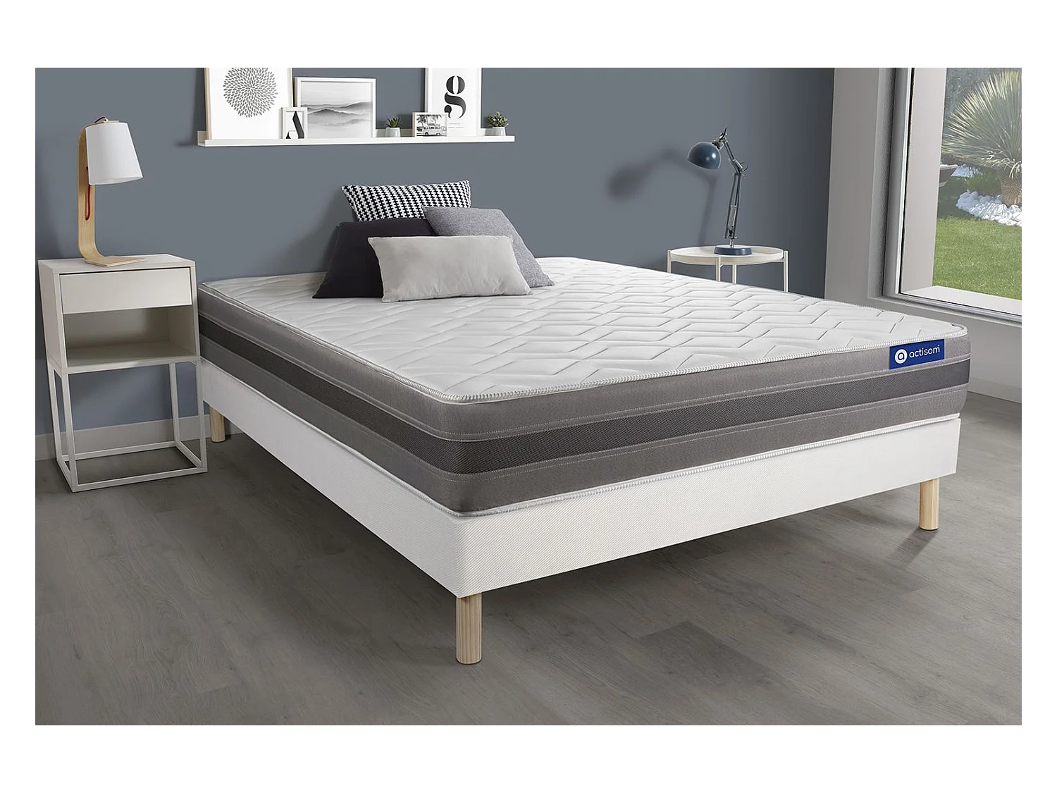Ensemble Matelas Sommier 135x200 cm - Actiflex Relax