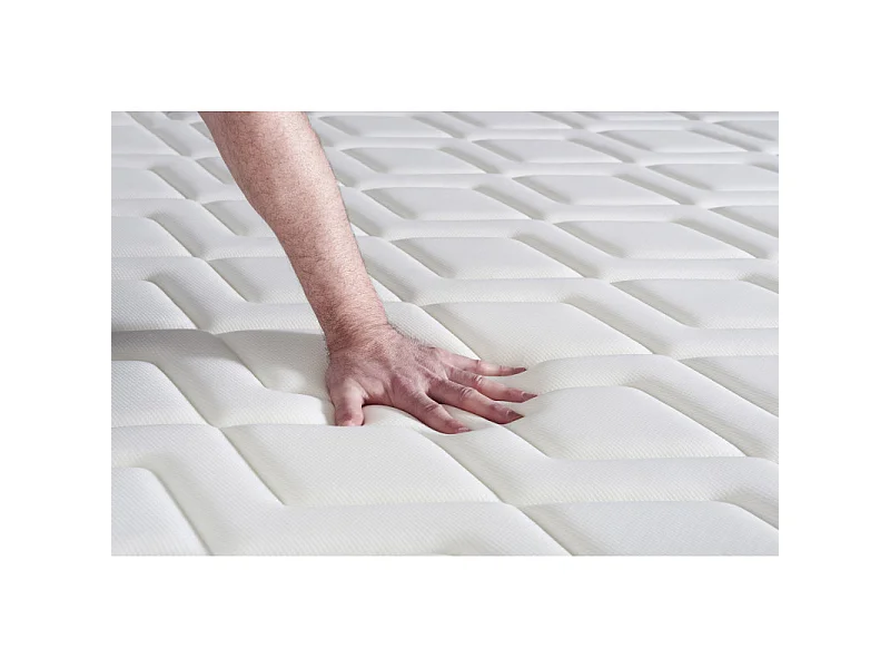 Lattenbodem en Actimemo relax matras 150x200cm , matrasdikte : 24 cm , traagschuim , vrij stevig, 5 comfortzones