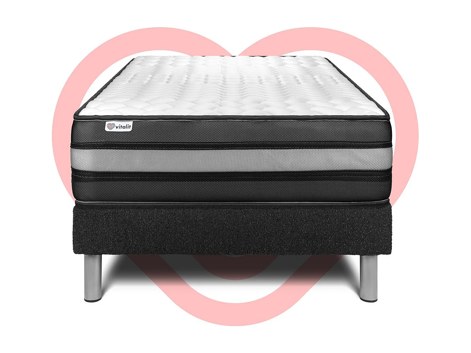 Ensemble Matelas Sommier 120x200 cm - Vital Power Zen