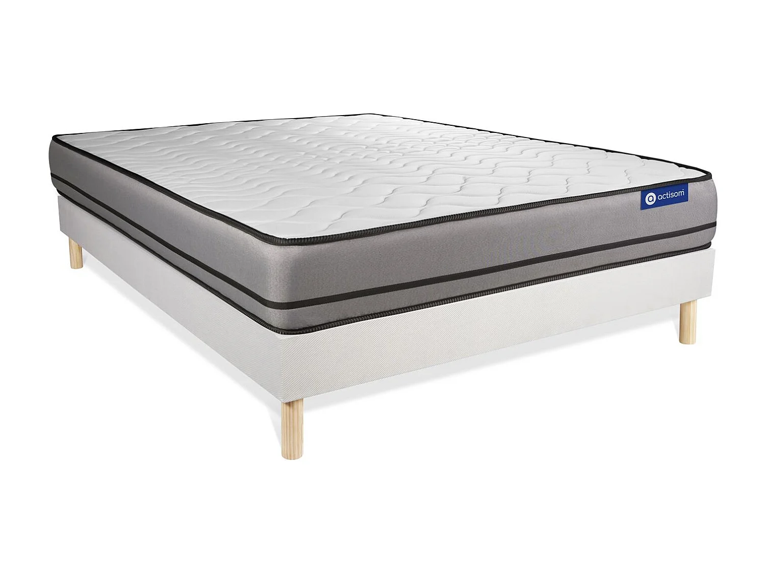 Ensemble Matelas Sommier 135x190 cm - Actilatex Night