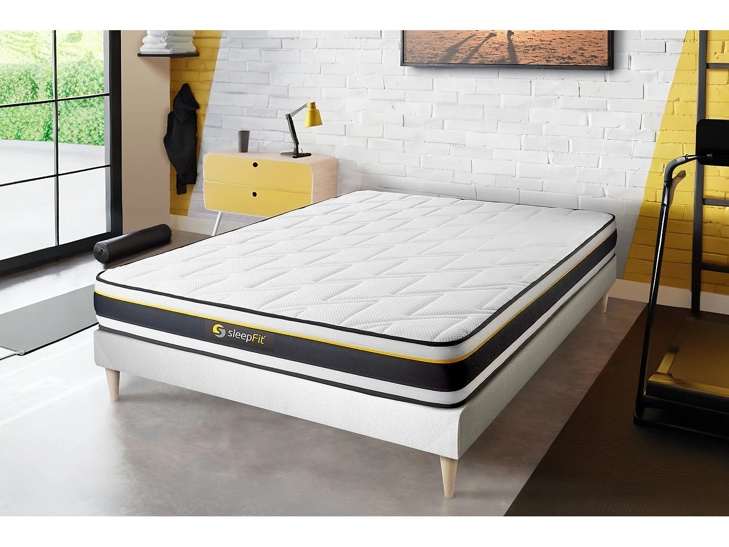 Ensemble Matelas Sommier 160x190 cm - Soft