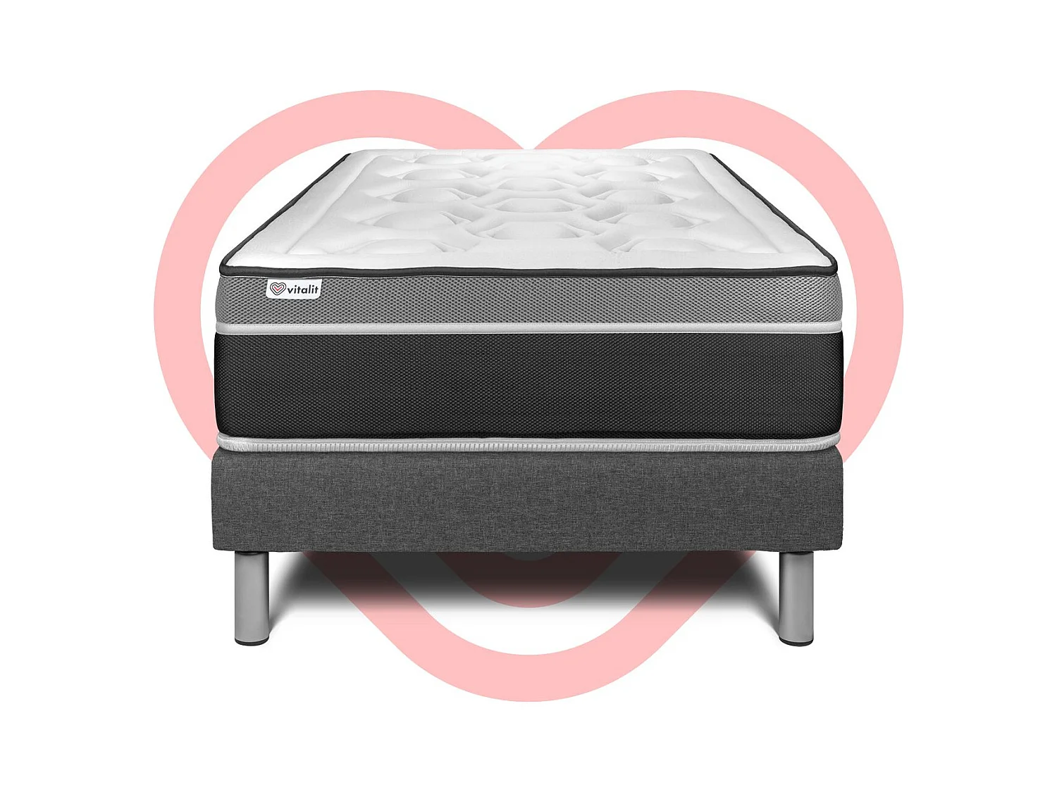 Ensemble Matelas Sommier 120x190 cm - Vital Care