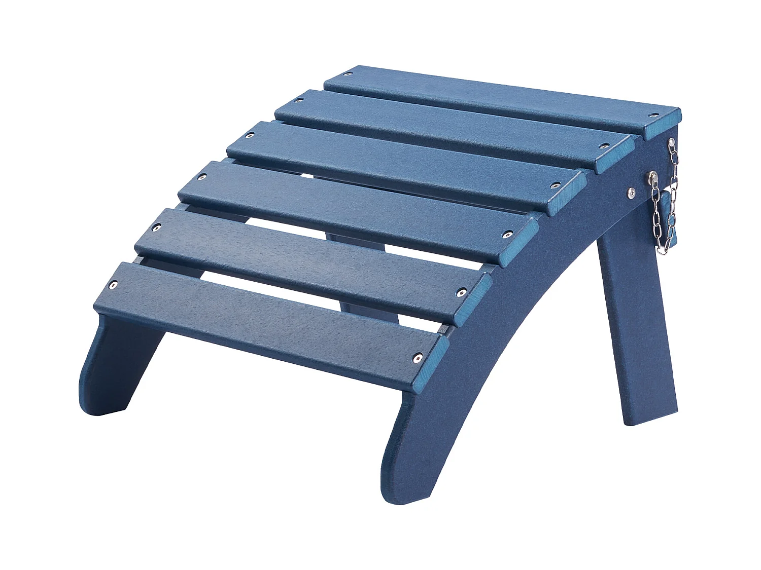 Pouf de Jardin, SucceBuy Ensemble de 2 Poufs Pliants Adirondack en PEHD de 47.5 x 48 x 35 cm, Bleu