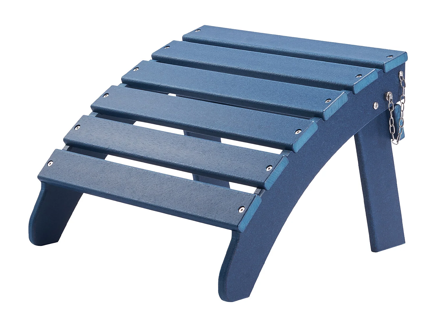 Pouf de Jardin, SucceBuy Ensemble de 2 Poufs Pliants Adirondack en PEHD de 47.5 x 48 x 35 cm, Bleu