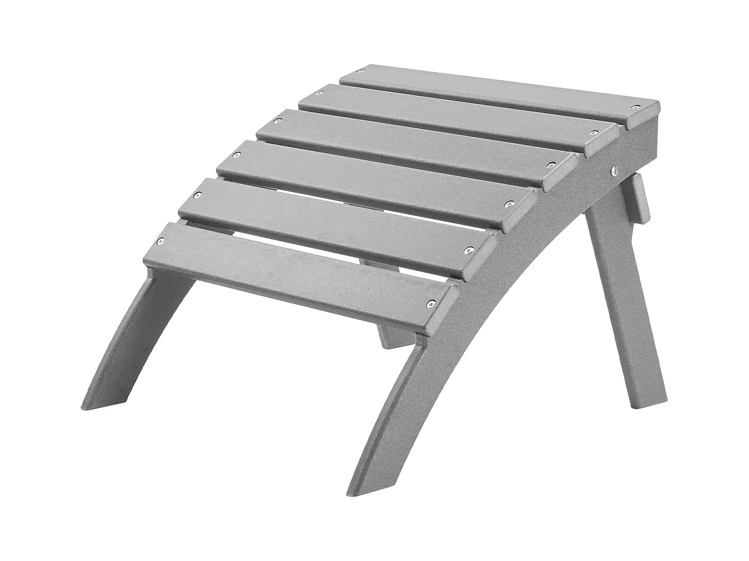 Pouf de Jardin, SucceBuy Pouf Adirondack Pliable en PEHD de 54.7 x 48 x 37.7 cm, Gris