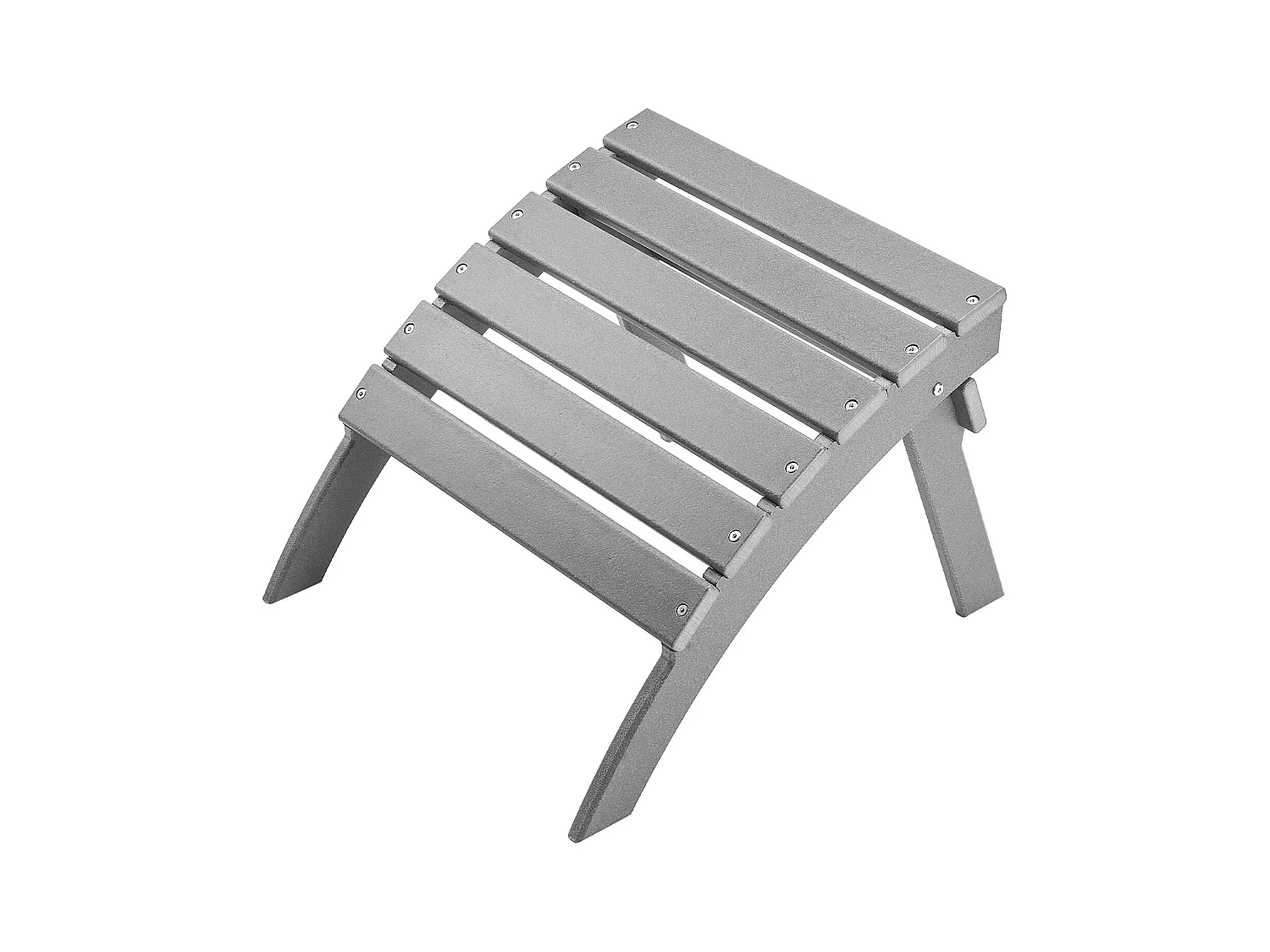 Pouf de Jardin, SucceBuy Pouf Adirondack Pliable en PEHD de 54.7 x 48 x 37.7 cm, Gris