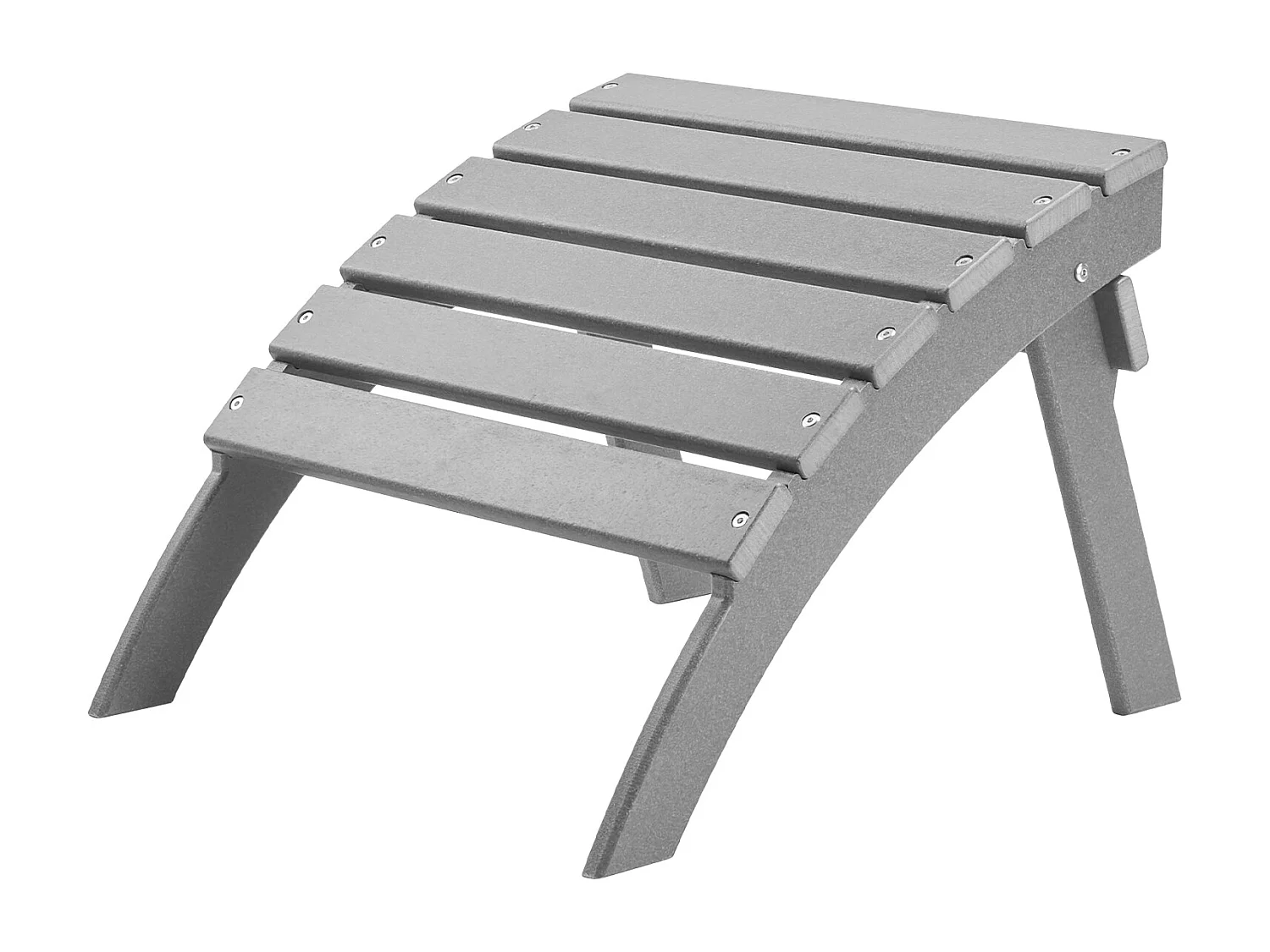 Pouf de Jardin, SucceBuy Pouf Adirondack Pliable en PEHD de 54.7 x 48 x 37.7 cm, Gris