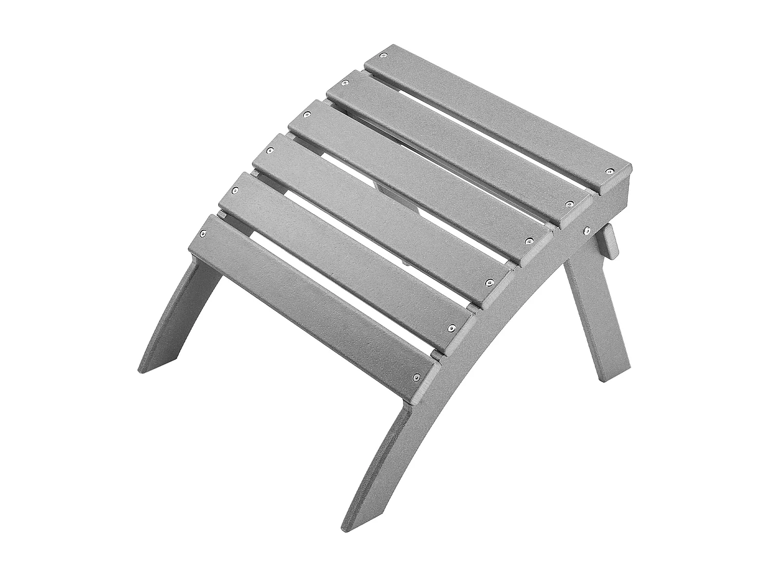 Pouf de Jardin, SucceBuy Pouf Adirondack Pliable en PEHD de 54.7 x 48 x 37.7 cm, Gris