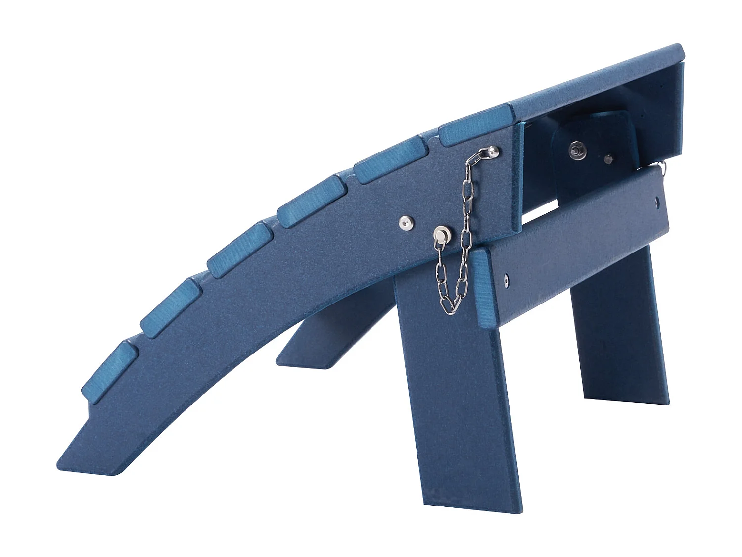 Pouf de Jardin, SucceBuy Pouf Adirondack Pliable en PEHD 40x48x33 cm, Repose-pieds Résistant aux Intempéries, Idéal pour Porche Extérieur, Piscine, Bleu