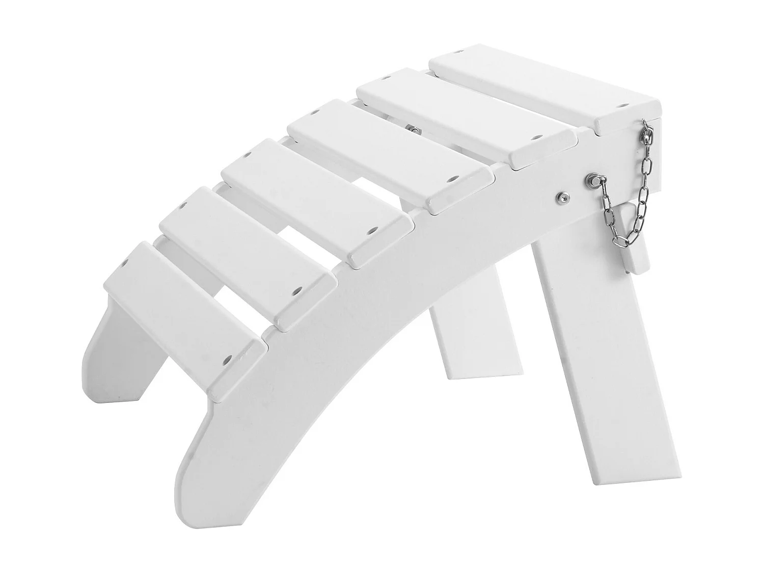 Puf de Jardín SucceBuy Plegable Adirondack de HDPE, 45 x 50 x 35 cm, Color Blanco