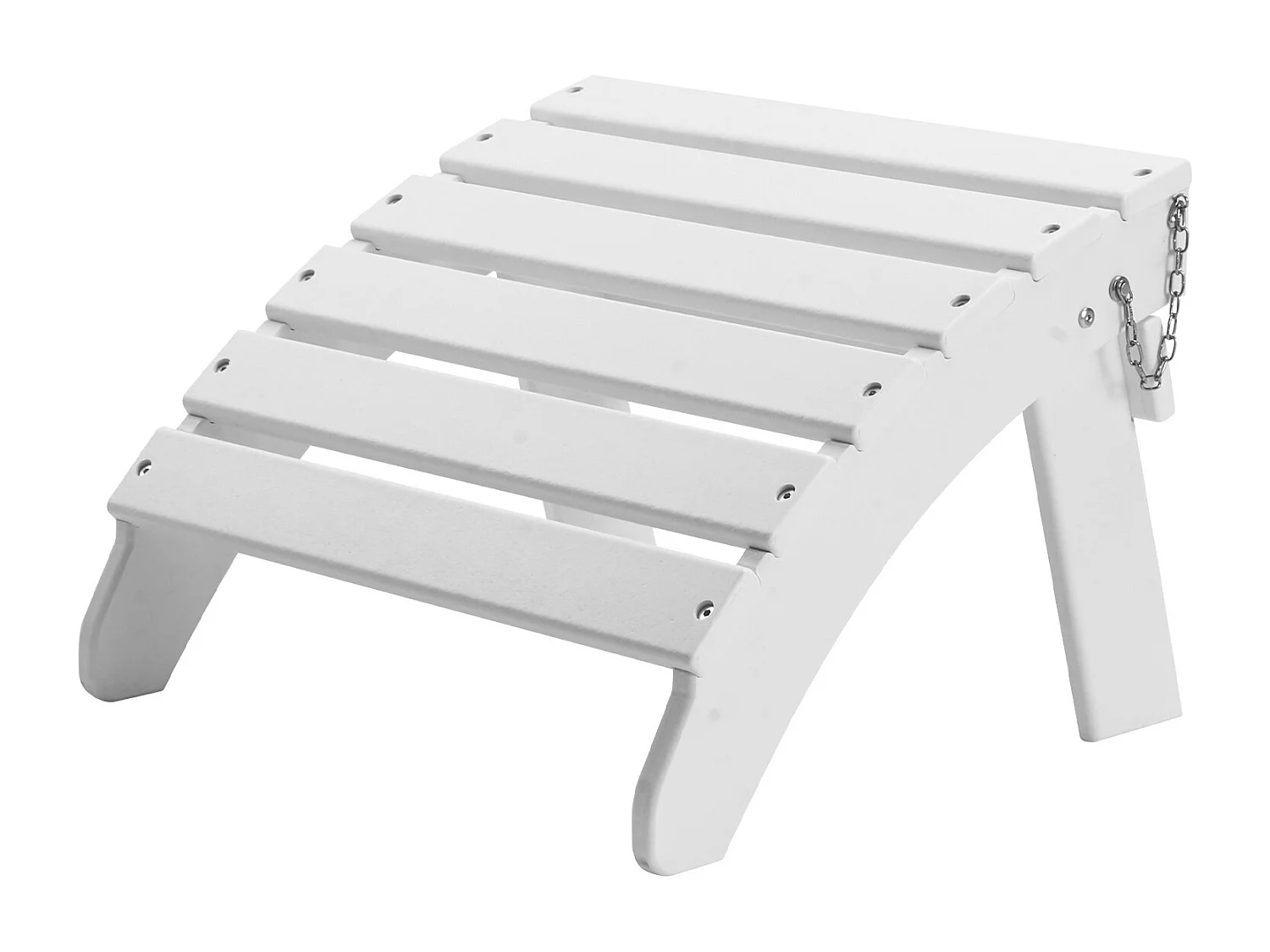 Puf de Jardín SucceBuy Plegable Adirondack de HDPE, 45 x 50 x 35 cm, Color Blanco