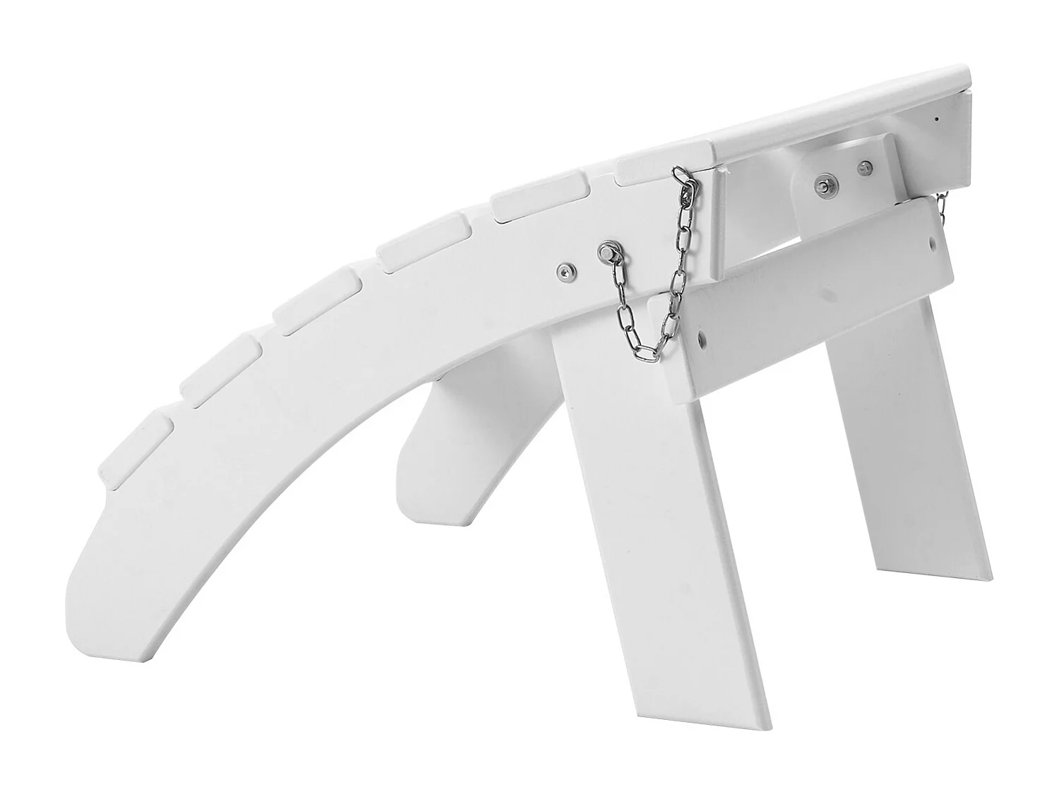 Puf de Jardín SucceBuy Plegable Adirondack de HDPE, 45 x 50 x 35 cm, Color Blanco