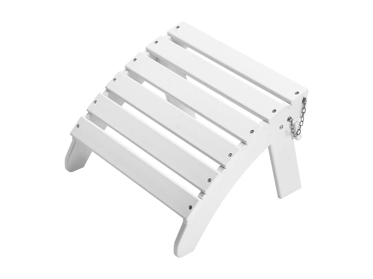 Puf de Jardín SucceBuy Plegable Adirondack de HDPE, 45 x 50 x 35 cm, Color Blanco