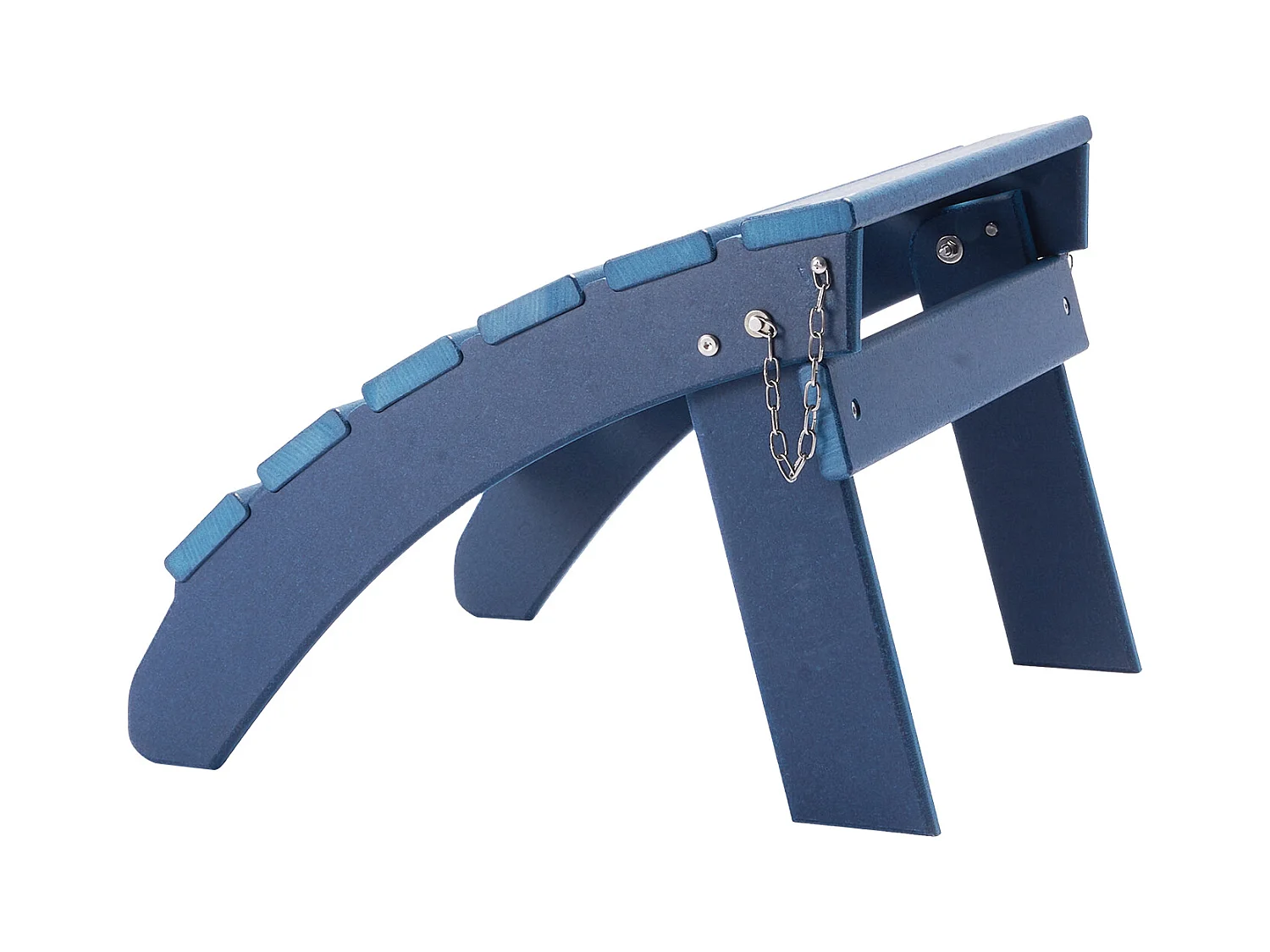 Pouf de Jardin, SucceBuy Pouf Adirondack Pliable en PEHD 47 x 47 x 35 cm, Repose-pieds Résistant aux Intempéries pour Chaise Adirondack, Bleu