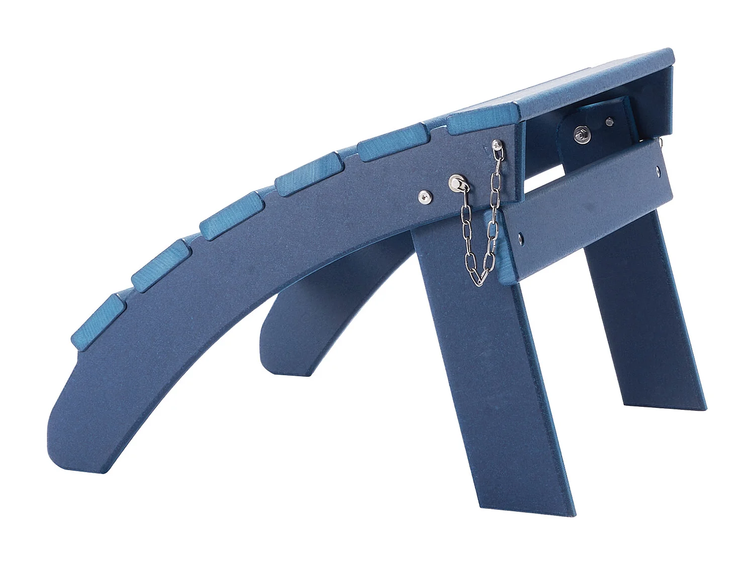 Pouf de Jardin, SucceBuy Pouf Adirondack Pliable en PEHD 47 x 47 x 35 cm, Repose-pieds Résistant aux Intempéries pour Chaise Adirondack, Bleu