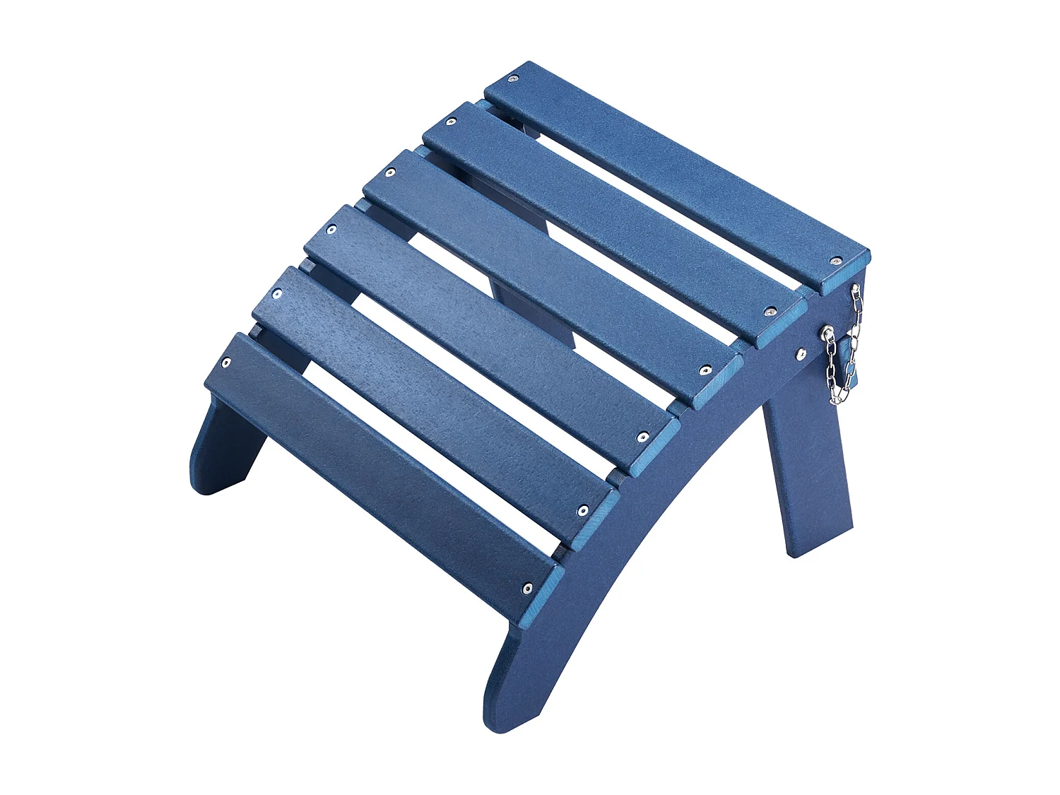 Pouf de Jardin, SucceBuy Pouf Adirondack Pliable en PEHD 47 x 47 x 35 cm, Repose-pieds Résistant aux Intempéries pour Chaise Adirondack, Bleu