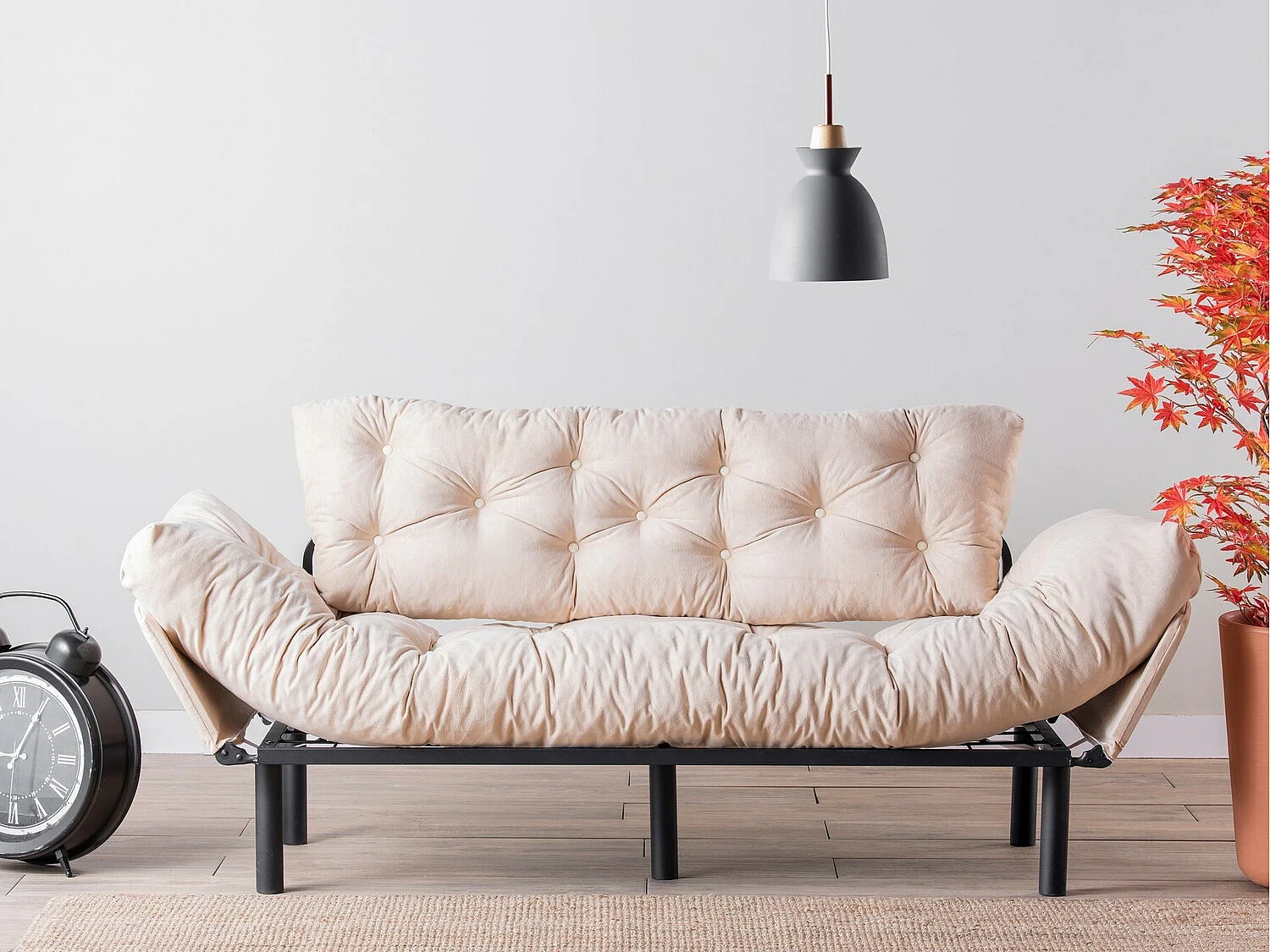 Sofá-Cama Nitta Triple - Elegância e Conforto em 3 Lugares