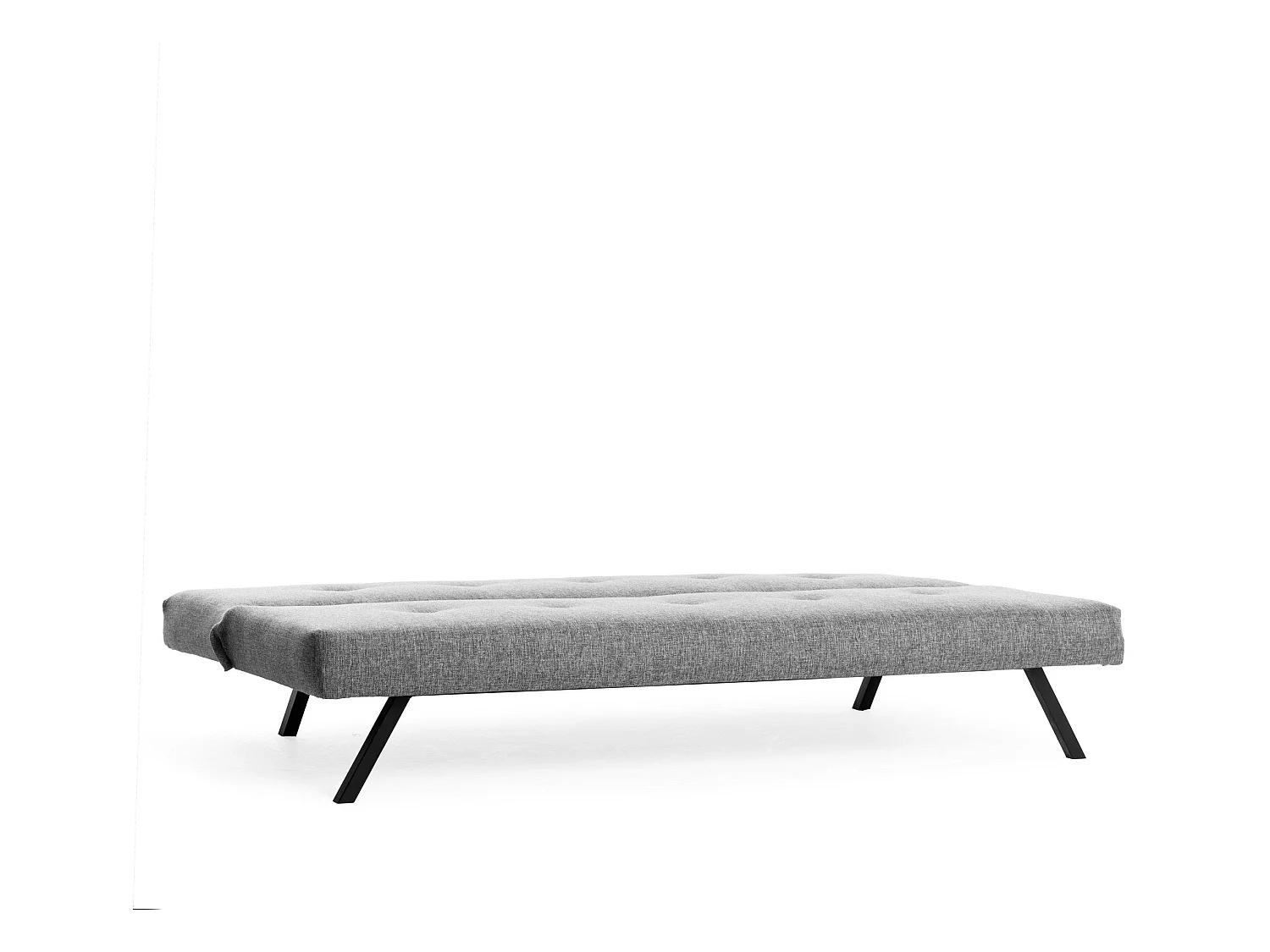 Sofá-Cama Zola Moderno de 3 Lugares em Cinzento Claro – Estrutura Metálica Resistente – Conversão Rápida para Cama