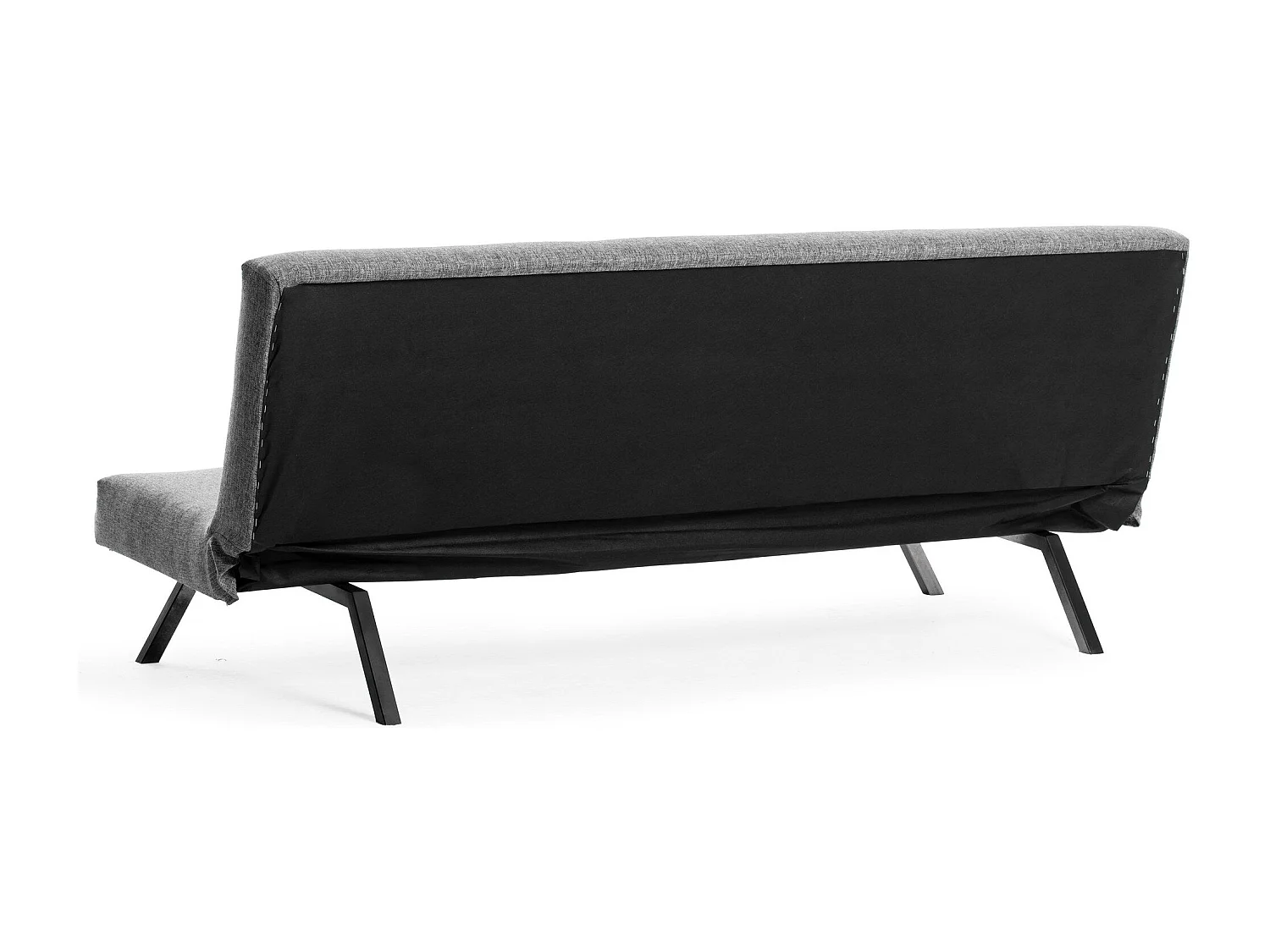 Sofá-Cama Zola Moderno de 3 Lugares em Cinzento Claro – Estrutura Metálica Resistente – Conversão Rápida para Cama