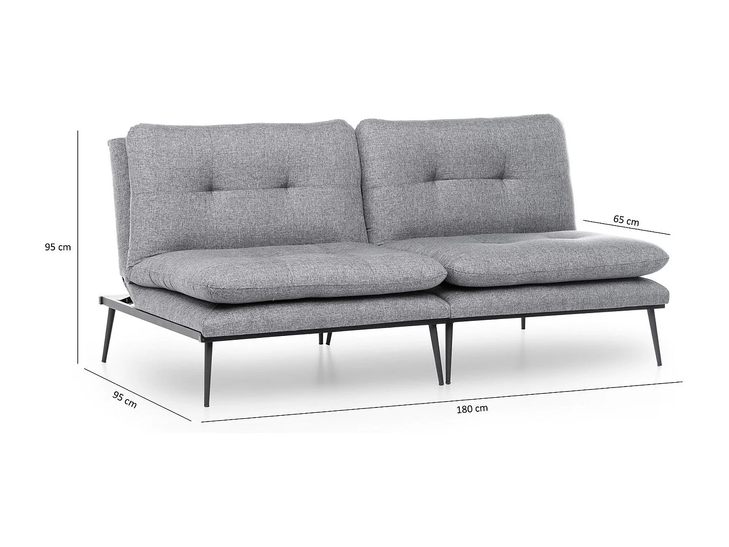 Divano componibile Altadena 587, 95x180x95cm