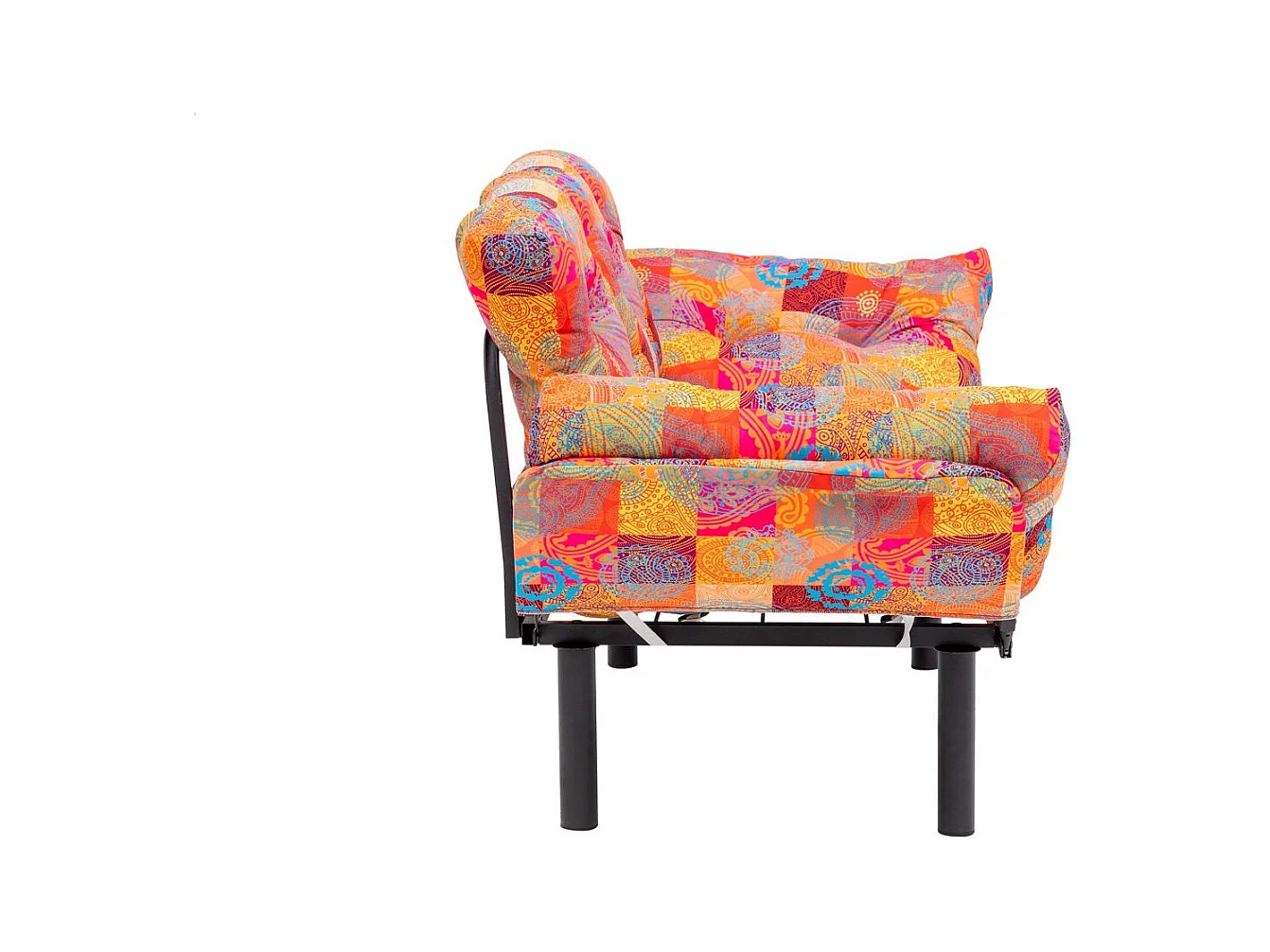 Sofá Altadena 131, Multicolor, 155x70x85cm, Tapiz, Patas: Metal