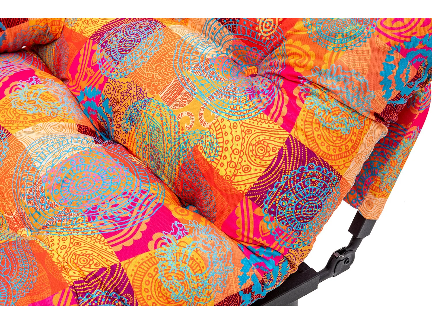 Divano Altadena 131, Multicolore, 155x70x85cm, Arazzo, Gambe: Metallo