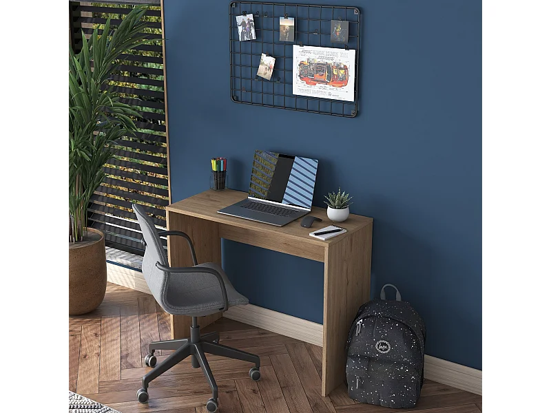 Secretária de Estudo Nogueira 'Simple' – Design Funcional, 90x40x73 cm