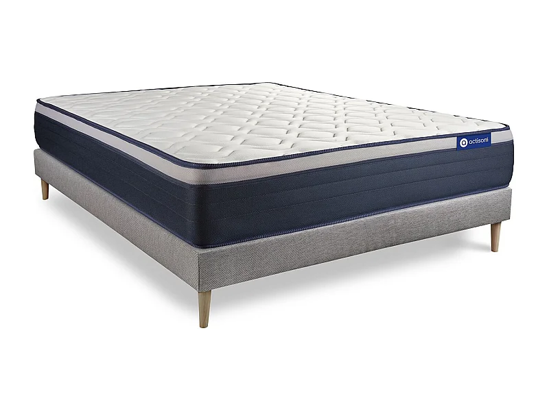 Ensemble Matelas Sommier 130x190 cm - Actimemo Max