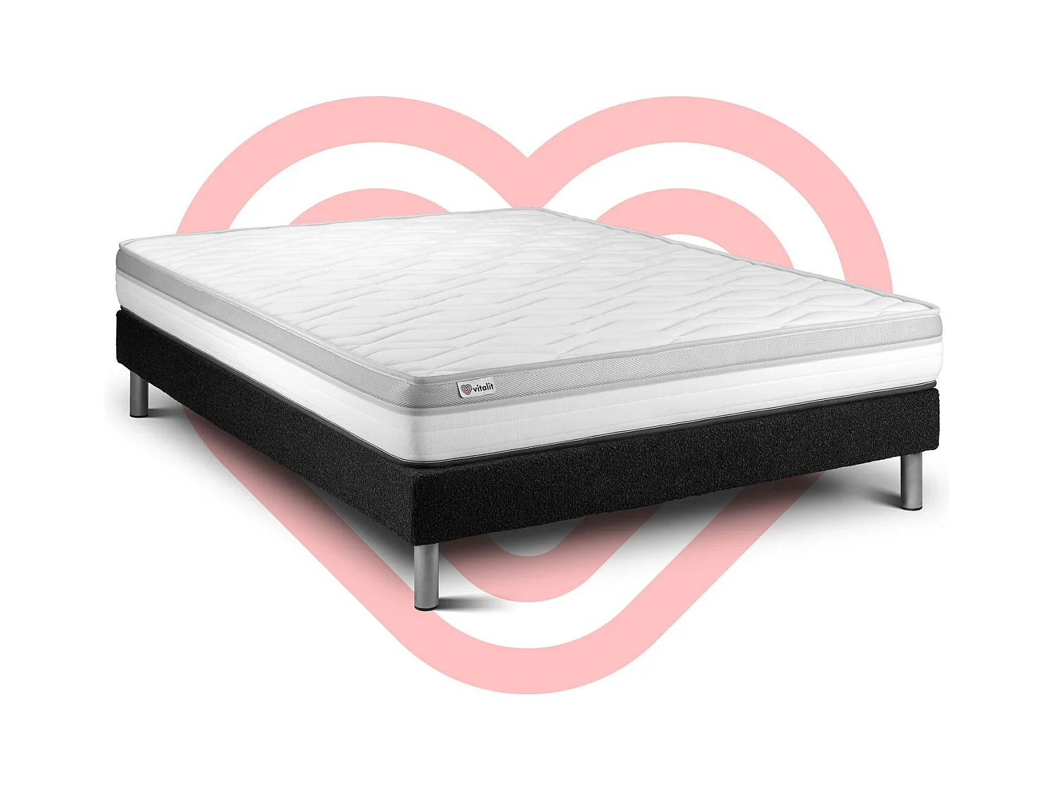 Ensemble Matelas Sommier 140x200 cm - Vital Relax