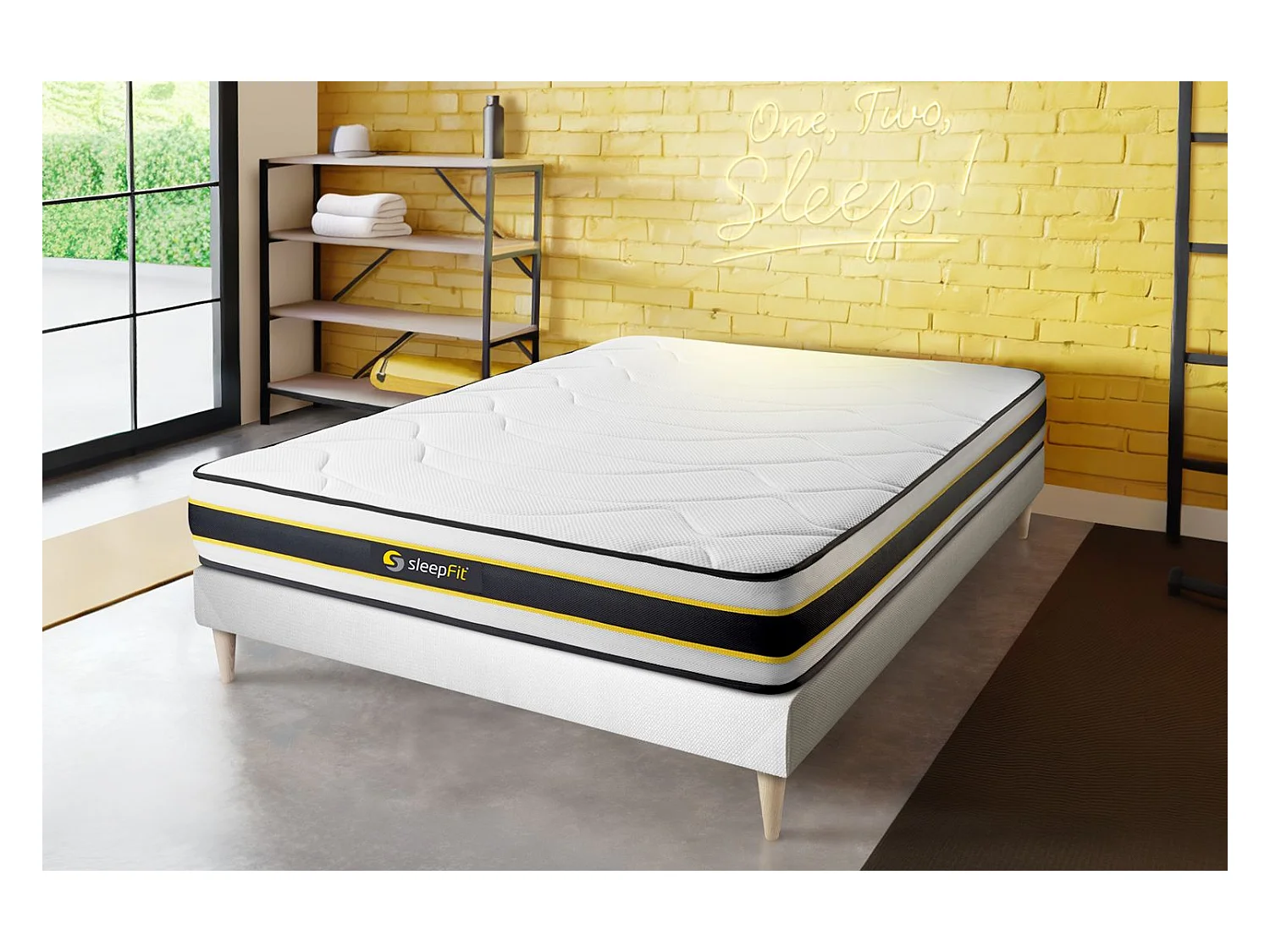 Ensemble Matelas Sommier 130x190 cm - Flexy