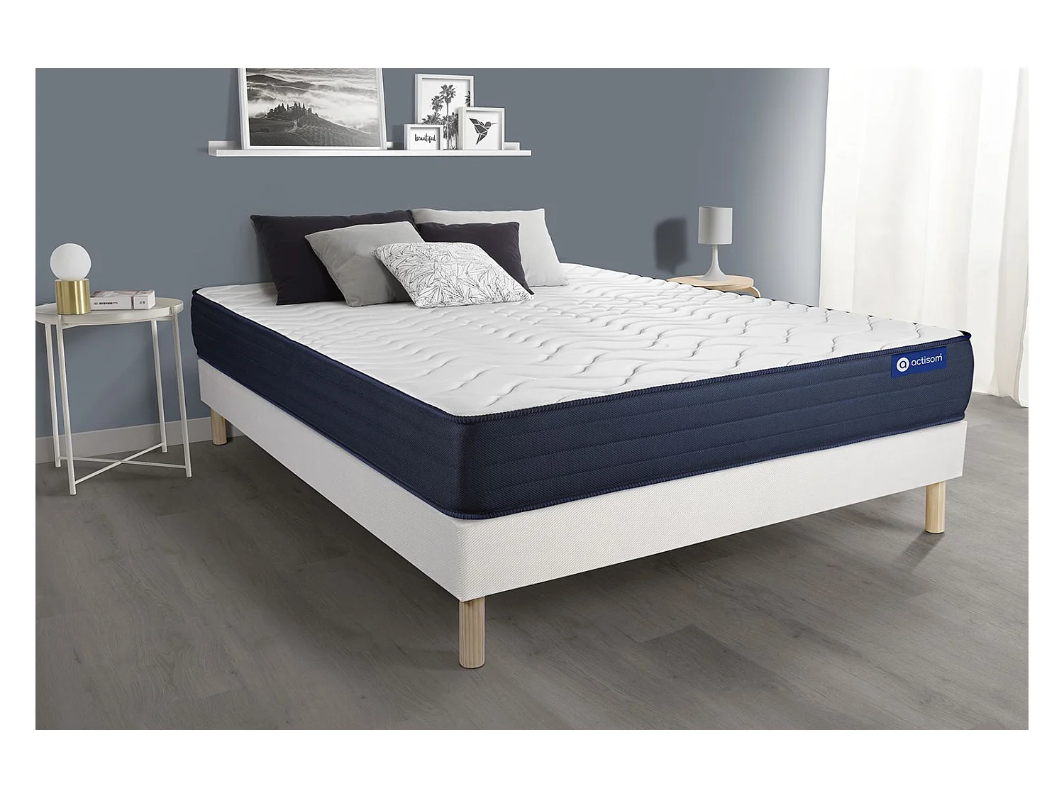 Ensemble Matelas Sommier 130x190 cm - Actiflex Life