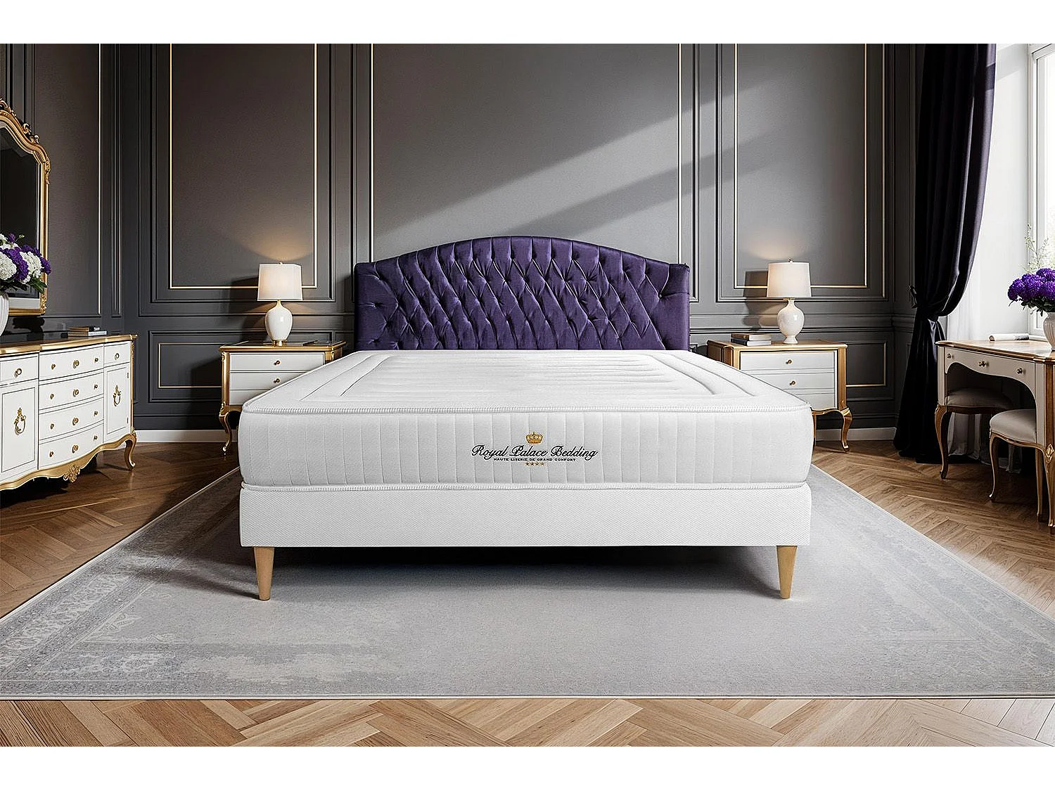 Ensemble Matelas Sommier 130x190 cm - Nottingham