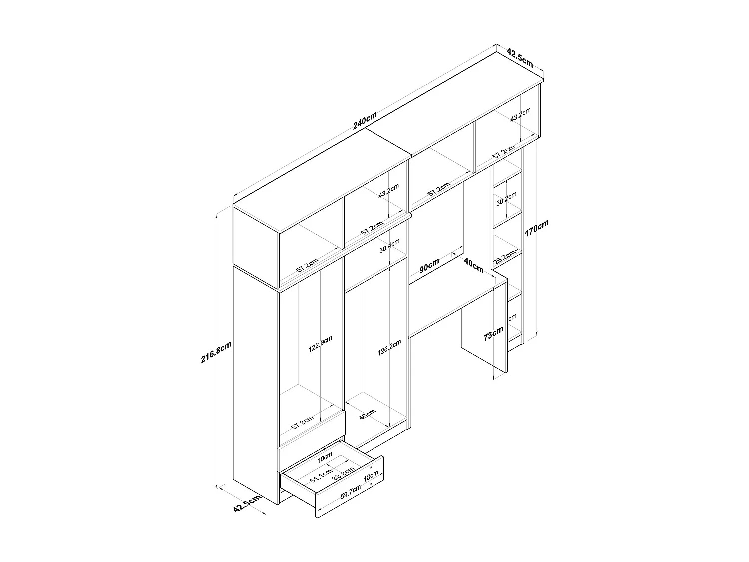 Set di mobili Kailua AH113