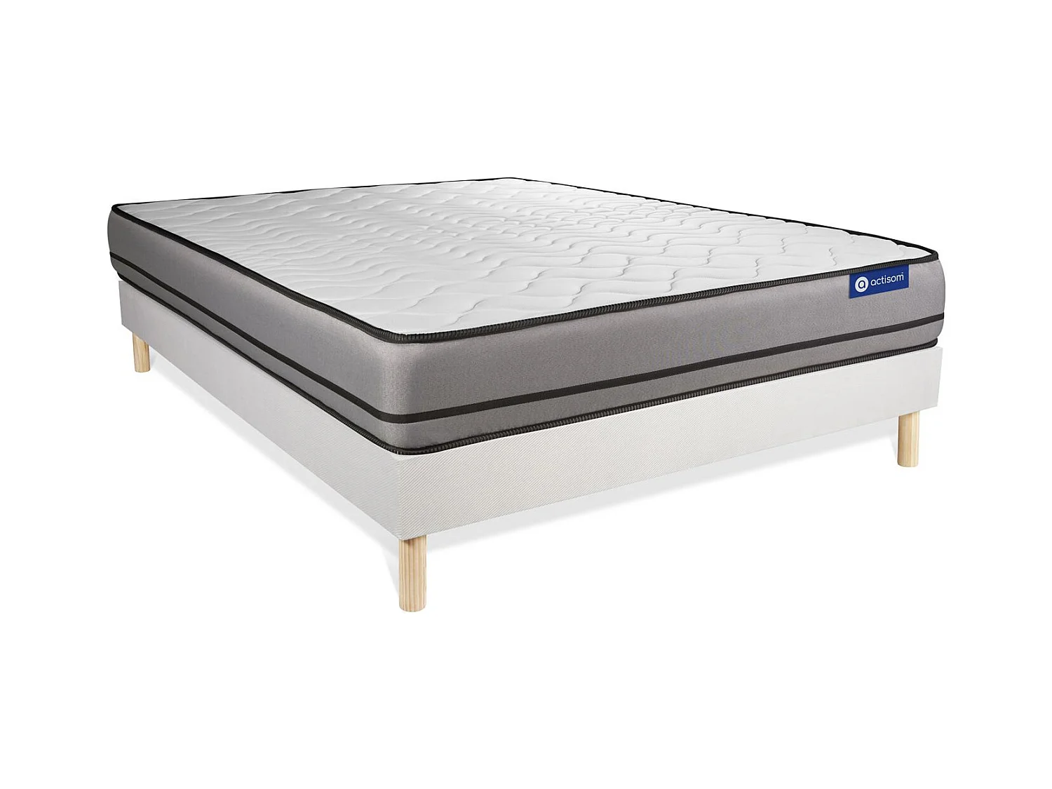 Ensemble Matelas Sommier 130x190 cm - Actilatex Night