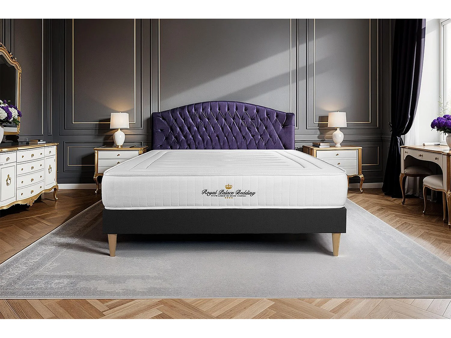 Ensemble Matelas Sommier 130x190 cm - Nottingham